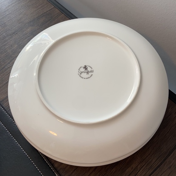 Four (4) Springfield Bone China fruited salad plates 7.5” - Picture 4 of 9